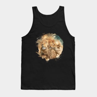 Lion Animal Wildlife Jungle Nature Safari Travel Africa Tank Top